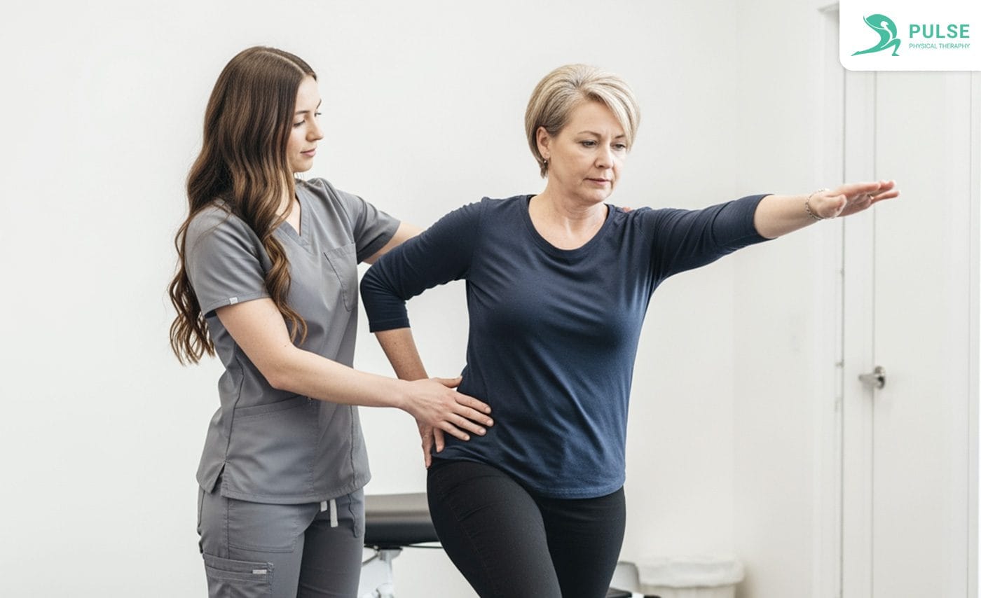 Physical therapy session for joint and muscle pain relief near Westmont