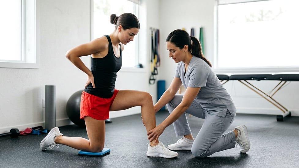 Runner undergoing professional running analysis to improve biomechanics and prevent injuries