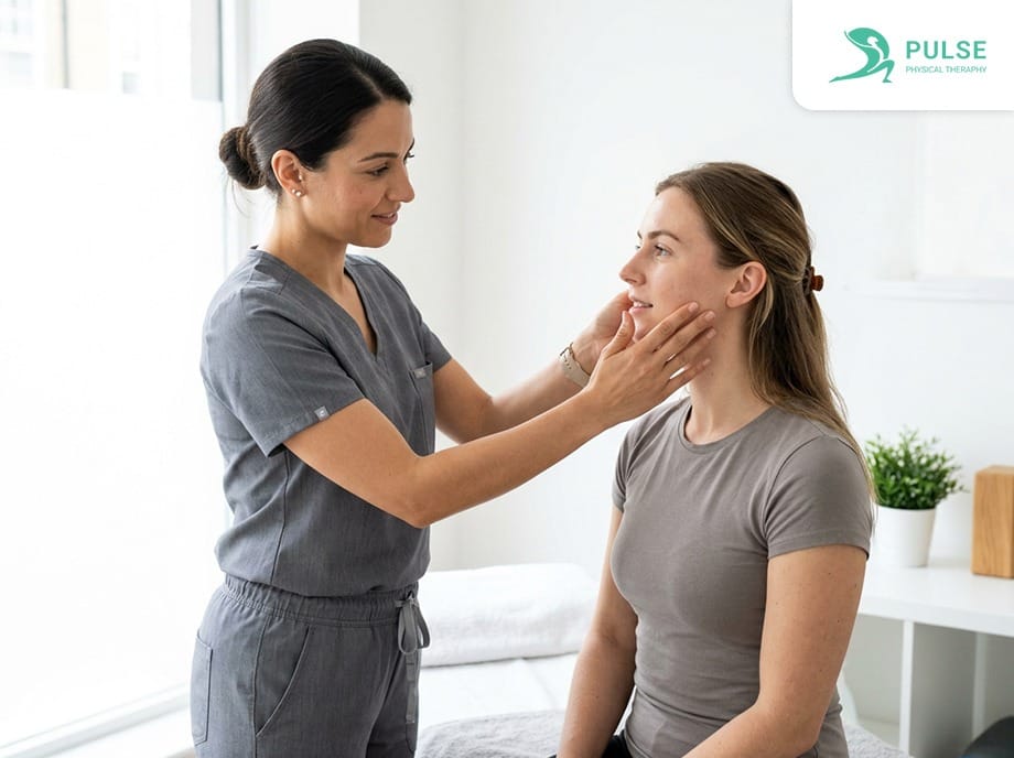 Physical therapist providing individualized rehabilitation treatment