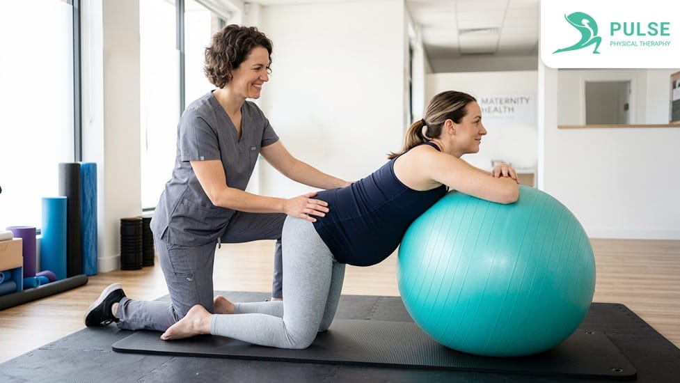 Prenatal pelvic floor exercises with a physical therapist Pulse PT